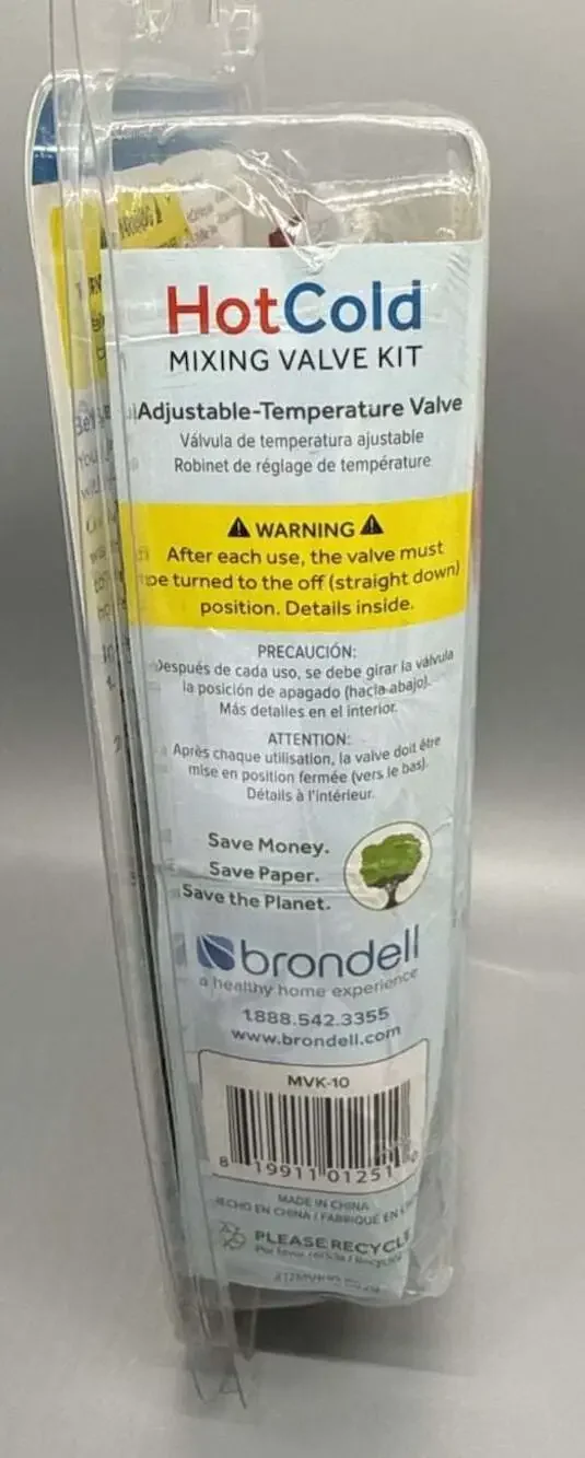 Brondell Hot Cold Bidet Mixing Valve Upgrade Kit MVK-10 Temperature Valve NEW